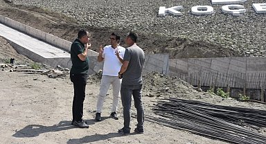 Balıkesir'de Koçbayır Göleti'nde çalışmalar sürüyor