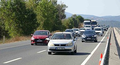 Balıkesir'de yaz tatili bitti, trafik yoğunluğu başladı