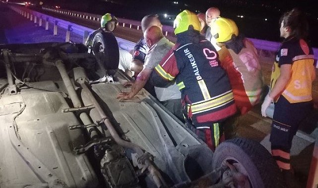 Bandırma-Susurluk Karayolu'nda trafik kazası: 1 kişi yaralandı
