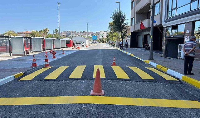 Bandırma'da Mehmet Akif Ersoy Caddesi baştan sona yenilendi