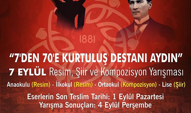 Başkan Çerçioğlu'ndan 7 Eylül temalı ödüllü yarışma