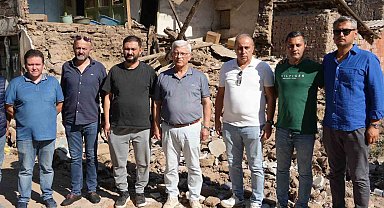 Başkan Eroğlu, deprem bölgesinde hasarlı veteriner binalarını inceledi