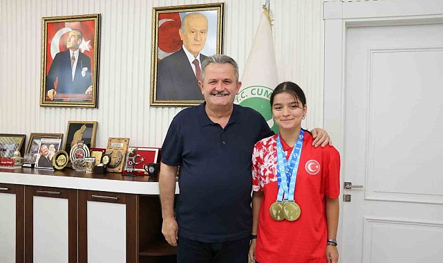 Başkan Koloğlu şampiyonunu ağırladı