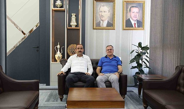 Başkan Özdoğan; İncesu Belediye Başkanı Mustafa İlmek'i makamında ağırladı