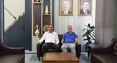 Başkan Özdoğan; İncesu Belediye Başkanı Mustafa İlmek'i makamında ağırladı