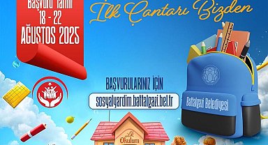 Battalgazi Belediyesi'nden ailelere kırtasiye desteği