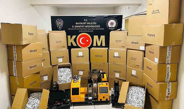 Bayburt'ta kaçak tütün operasyonu