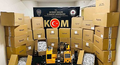 Bayburt'ta kaçak tütün operasyonu
