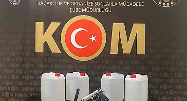 Bayburt'ta sahte alkol operasyonu