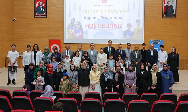 Bayburt'ta Yaz Kur'an Kursları kapanış programı düzenlendi