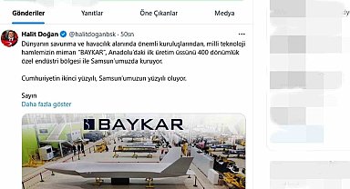 BAYKAR, Anadolu'daki ilk üretim üssünü Samsun'a kuruyor