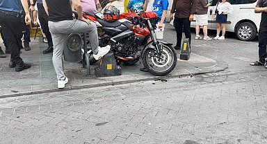 Bayrampaşa'da motosiklet yayaya çarptı