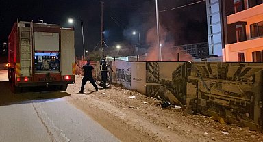 Bekçi inşaatta ateş yaktı mahalle ayağa kalktı