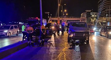 Beylikdüzü'nde makas atan sürücü kazaya neden oldu: 1 yaralı