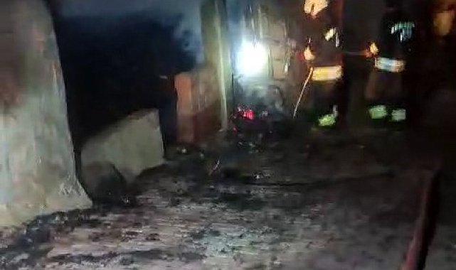 Beyşehir'de korkutan ev yangını