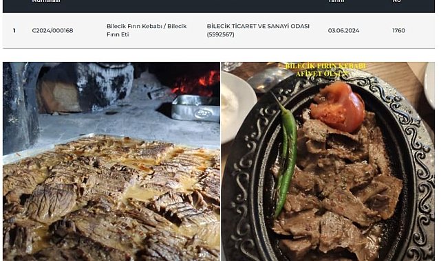 Bilecik'e özgü fırın kebabı tescillendi