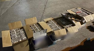 Bilecik'te 226 bin adet dolu makaron ele geçirildi