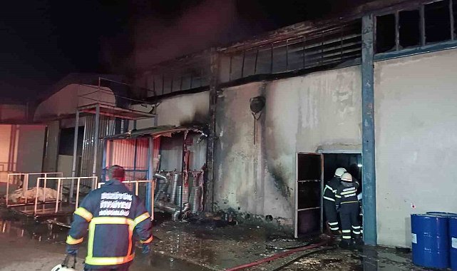 Bilecik'te fabrika yangını