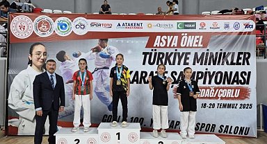 Bilecikli sporcu Türkiye Minikler Karate Şampiyonası'nda büyük başarı elde etti
