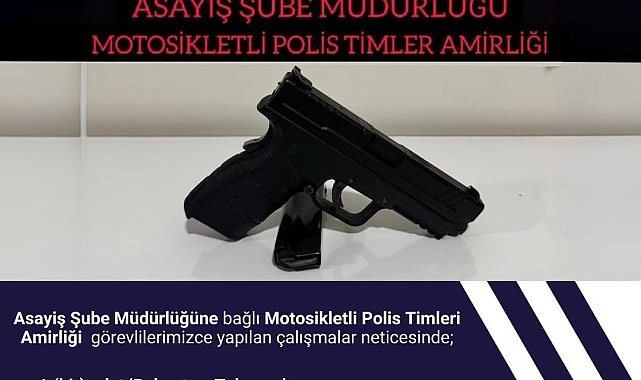 Bingöl'de ruhsatsız tabanca ele geçirildi