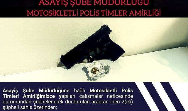 Bingöl'de ruhsatsız tabanca ve uyuşturucu ele geçirildi