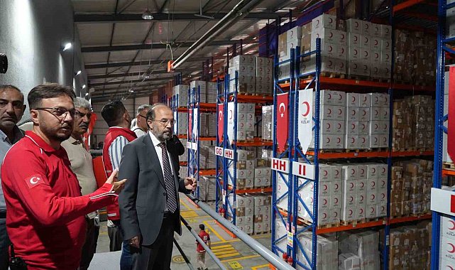 Binlerce ton gıda Gazze için hazır edildi
