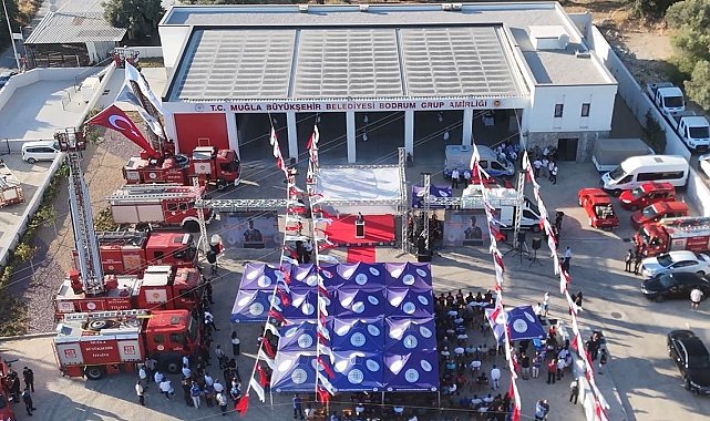 Bodrum'da yeni itfaiye hizmet binası törenle açıldı