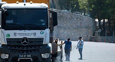 Bodrum'da yol bakım, onarım ve yenileme çalışmaları devam ediyor
