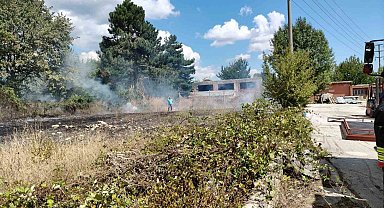 Bolu'da ot yangını büyümeden söndürüldü