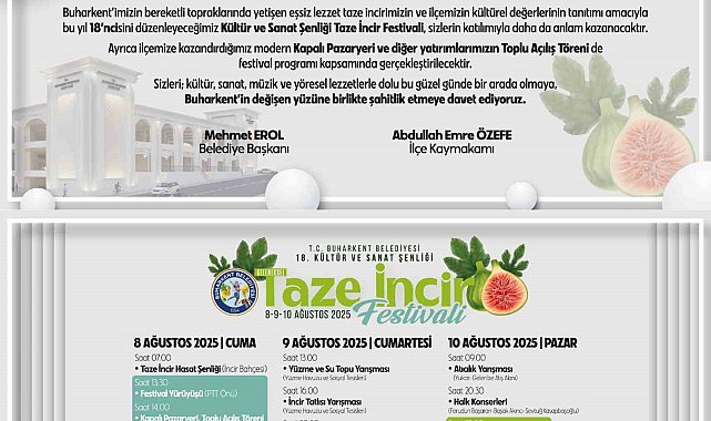 Buharkent'te 18. Taze İncir Festivali için geri sayım başladı