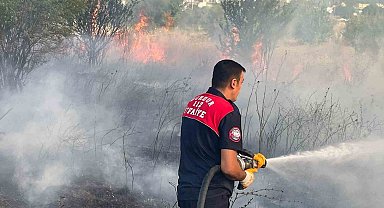 Burdur'da arazi yangınında 50 dönüm alan zarar gördü