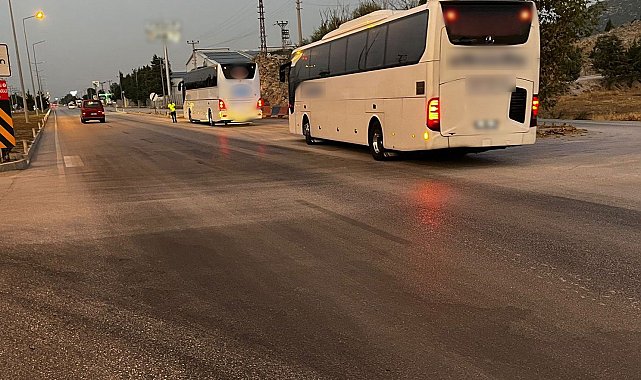 Burdur'da trafik denetiminde 757 araç kontrol edildi
