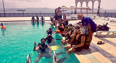 Bursa Gemlik'teki yaz kampı sportif etkinliklerle dolu