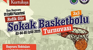 Bursa İnegöl'de sokak basketbolu heyecanı