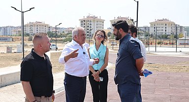 Bursa Nilüfer'de Balkan Mahallesi'ndeki park açılışa gün sayıyor