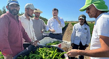 Bursa Yenişehir'de tarla işçilerine 'Özel' ziyaret
