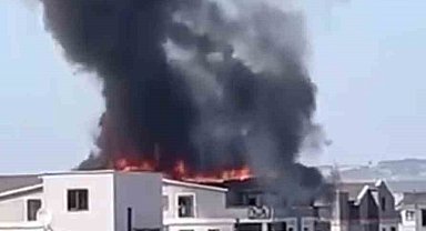 Bursa'da 6 katlı apartmanda yangın