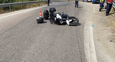 Bursa'da devrilen motosiklet bariyerlere çarptı: Baba öldü, kızı ağır yaralandı