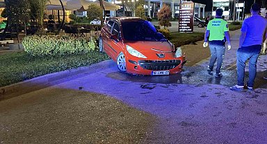Bursa'da kontrolden çıkan otomobil takla attı: 1 yaralı