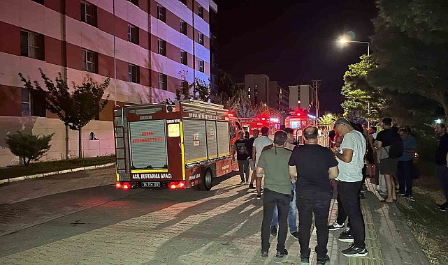 Bursa'da öğrenci yurdunda çıkan yangın söndürüldü
