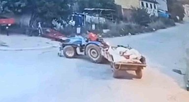 Bursa'da traktörün altında kalan çocuğun görüntüleri ortaya çıktı