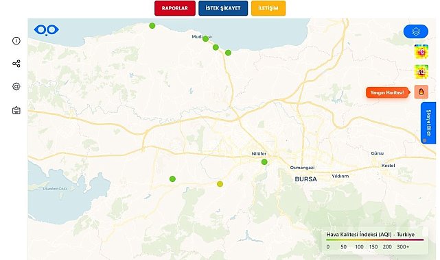 Büyükşehir'den yangın noktalarını anlık gösteren sistem