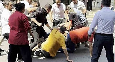Cadde ortası bir anda boks ringine döndü