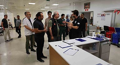 Çanakkale Valisi Toraman, devlet hastanesinde incelemelerde bulundu