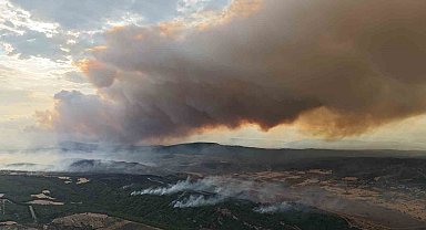 Çanakkale'de devam eden yangın nedeniyle Tarihi Alan'ın kuzey hattı geçici süreyle kapatıldı