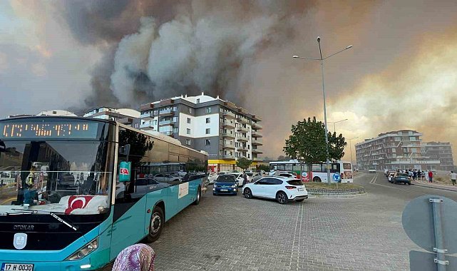 Çanakkale'de orman yangını hastaneye yaklaştı