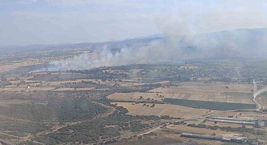 Çanakkale'de tarım arazisinde yangın