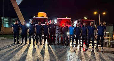 Çanakkale'deki orman yangınına Sakarya'dan destek