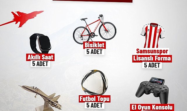 Canik Belediyesi'nden 30 Ağustos'a özel 30 hediye