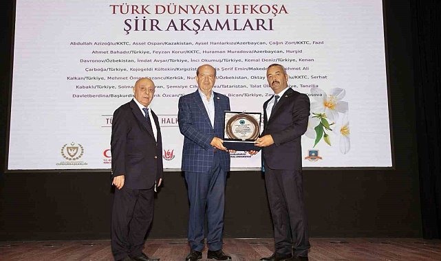 Çarboğa'dan KKTC Cumhurbaşkanı Tatar'a 'Türk Dünyası Yüksek Hizmet Ödülü'